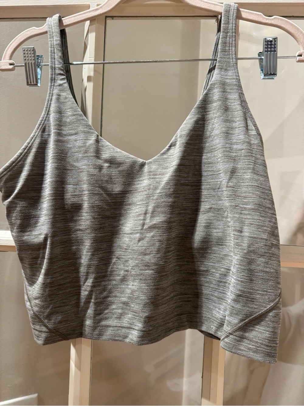 lululemon athletica Heather Gray V-Neck Tank